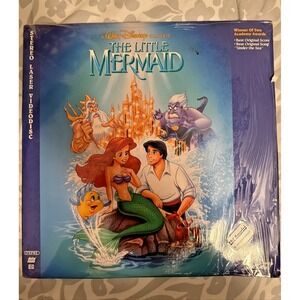 Disney The Little Mermaid 1989 Laserdisc Movie Vintage Stereo Extended Play LD